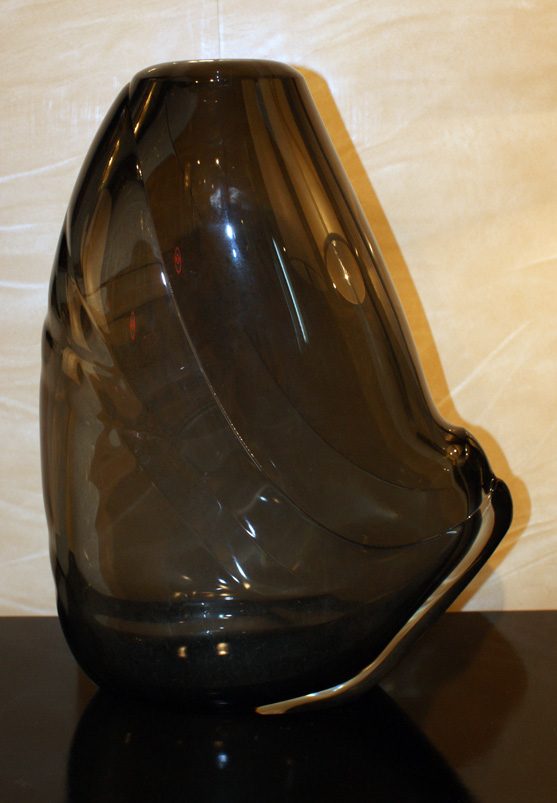 Vaso in vetro Vintage Poisson fume del XX Secolo Opera d'arte esemplare - Robertaebasta® Art Gallery opere d’arte esclusive.